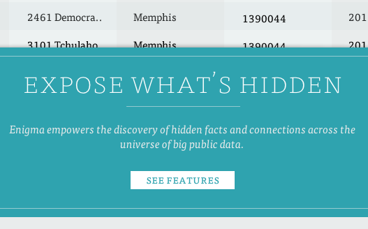 Enigma thinks big data can change the world
